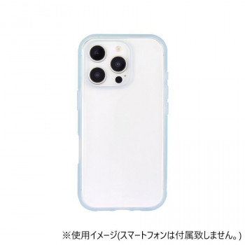 IIIIfit Clear iPhone16 Pro対応 ケース ライトブルー IFT-174LBL