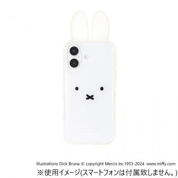 ミッフィー フレーム IIIIfit Clear iPhone16対応 ケース フェイス MF-541A