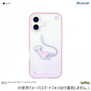 ポケットモンスター IIIIfit Clear iPhone16対応 ケース ミュウ POKE-933D