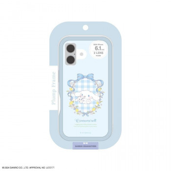 サンリオ iPhone16対応 プランプフレームケース シナモロール SANG-451CN
