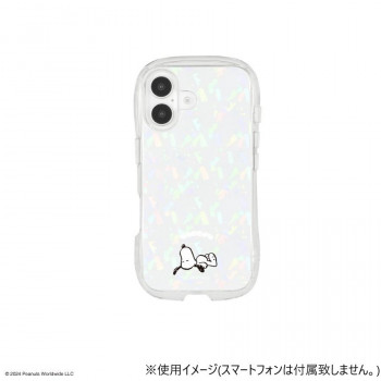 ピーナッツ iPhone16 対応 クリスタルクリアケース スヌーピー SNGG-91B