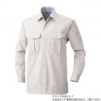 桑和 4115 長袖シャツ LLサイズ ローズウット(83)