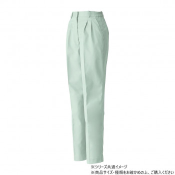 桑和 4220 レディースツータックスラックス LLサイズ モスグリーン(107)