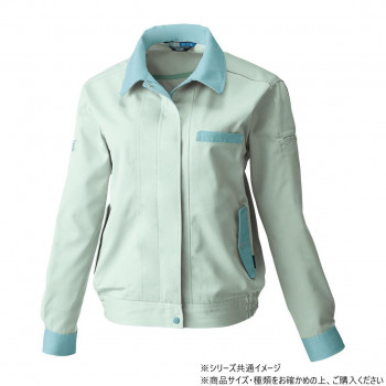 桑和 4224 レディース長袖ブルゾン Sサイズ モスグリーン(107)