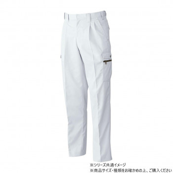桑和 6118 ツータックカーゴパンツ 85サイズ シルバーグレー(22)