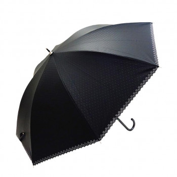 藤田屋 晴雨兼用長傘ジャンプ 58cm エンボス　ヒートカット ドット SJ-2254