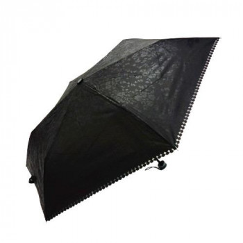 藤田屋 晴雨兼用折りたたみ傘 50cm エンボス　ヒートカット 小花 M-0202-H