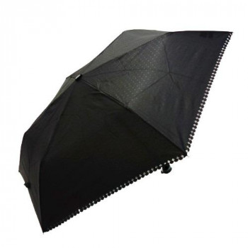 藤田屋 晴雨兼用折りたたみ傘 50cm エンボス　ヒートカット ドット M-0202-H
