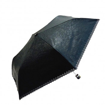 藤田屋 晴雨兼用折りたたみ傘 50cm エンボス　ヒートカット 小花 SM-2254