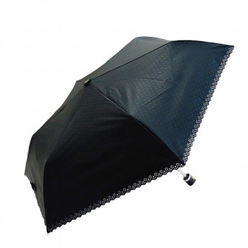 藤田屋 晴雨兼用折りたたみ傘 50cm エンボス　ヒートカット ドット SM-2254