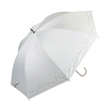 藤田屋 晴雨兼用長傘ショート  50cm 晴雨兼用ショート 刺繍風ステッチ  SS-2554(KT)