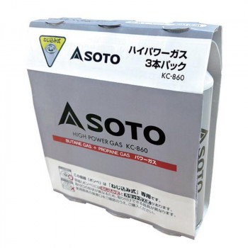 SOTO ハイパワーガス(3本組) KC-8601 AA3636
