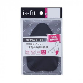 is-fit つま先衝撃吸収 女性用 3mm ブラック