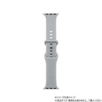 Apple Watch バンド CORVIN ベーシックシリコンバンド グレー LN-AW41B36GY