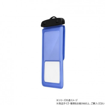 FLOAT SAVER POCKET 浮く背面ポケット付き防水ケース クリアブルー LN-SM67WP05CBL
