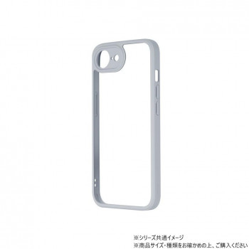 iPhone 16e 耐衝撃ハイブリッドケース Velta ライトグレー LN-ISS24UKHLGY