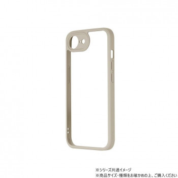 iPhone 16e 耐衝撃ハイブリッドケース Velta ベージュ LN-ISS24UKHBG