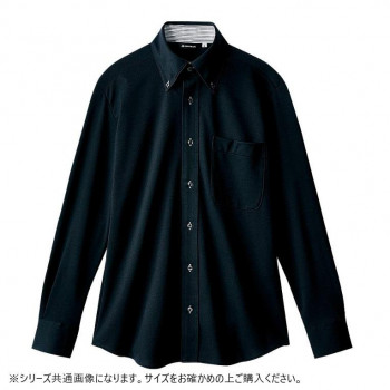 住商モンブラン ニットシャツ 兼用 長袖 黒 ZK2711-1CB-M Mサイズ