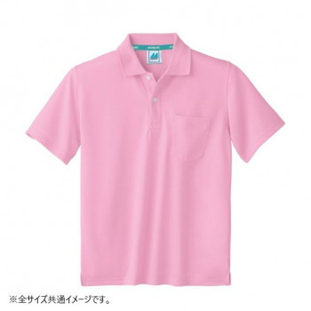 住商モンブラン ポロシャツ 兼用 半袖 ピンク 32-5062-S Sサイズ