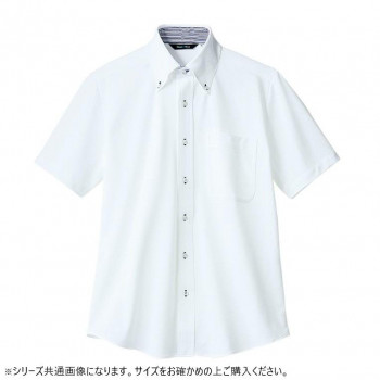 住商モンブラン ニットシャツ 兼用 半袖 白 ZK2712-2CB-3L 3Lサイズ