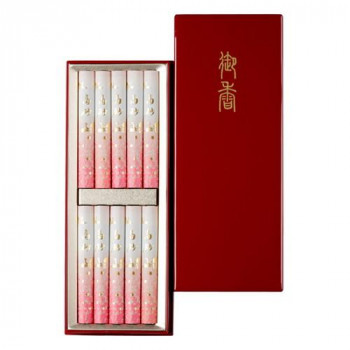 日本香堂 高砂（華）樹脂塗箱　短寸10入り 571059