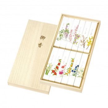 カメヤマ 名香　月の花　桐箱　12種入り 581985