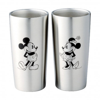 ヤクセル ディズニー ステンレス真空タンブラーセット440ml(ミッキー＆ミニー) 82670 4111-025