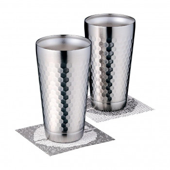 ツチメ 2層タンブラーペア350ml(コースター付) CTHM-05-KI 4115-061