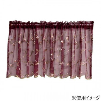 アクロスシーズ カフェカーテン QSI-3020WI/45