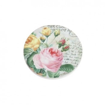 アクロスシーズ ローズ柄マグネット 陶器 6個セット JYA-511