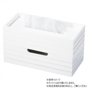 ちどり産業 ティッシュボックス 引き出し付 16-24IV