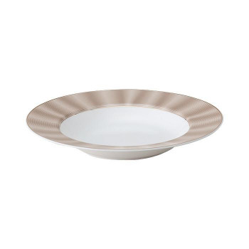 NIKKO(ニッコー) ELITE MODERN(エリートモダン) 24cmスーププレート シルクシャンパン(ゴールド) 117305-1224