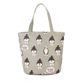 クスグルジャパン コブラン織りバッグ トートバッグ 柴尻君柄 マスタード 25-8171