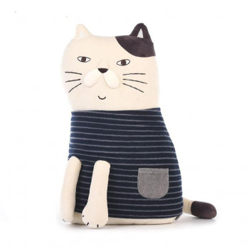 クスグルジャパン パフモチ ぬいぐるみクッション ぬいぐるみクッション ねこぜがわさん 22-5724