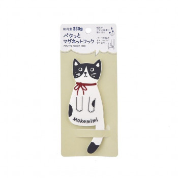 クスグルジャパン ペタッとマグネットフック もけみみねこ マグネットフック オフホワイト 23-6305