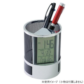 アーテック ペン立て時計(小物入れ付) 5053