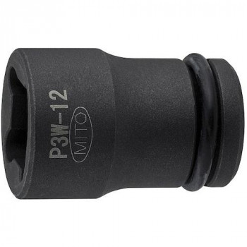 ミトロイ(MITOLOY) 3/8 インパクトレンチ用 ウエルドナット用ソケット 12mm P3W-12