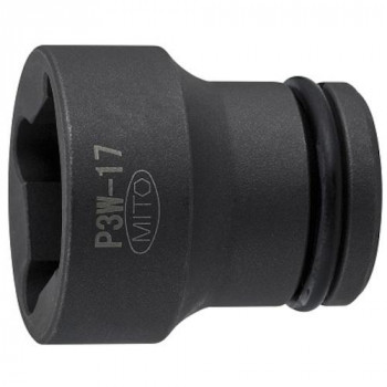 ミトロイ(MITOLOY) 3/8 インパクトレンチ用 ウエルドナット用ソケット 17mm P3W-17
