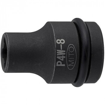 ミトロイ(MITOLOY) 1/2 インパクトレンチ用 ウエルドナット用ソケット 8mm P4W-8