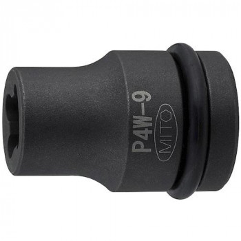 ミトロイ(MITOLOY) 1/2 インパクトレンチ用 ウエルドナット用ソケット 9mm P4W-9