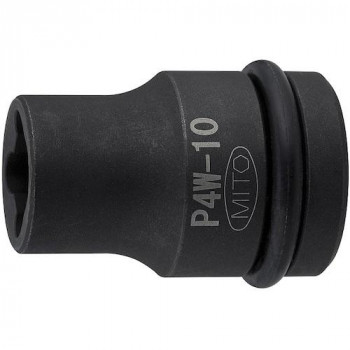 ミトロイ(MITOLOY) 1/2 インパクトレンチ用 ウエルドナット用ソケット 10mm P4W-10