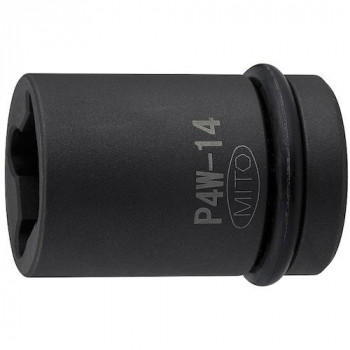 ミトロイ(MITOLOY) 1/2 インパクトレンチ用 ウエルドナット用ソケット 14mm P4W-14