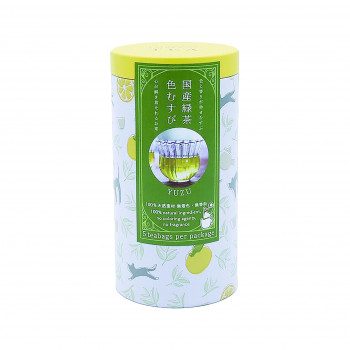 アルタ  緑茶　色むすび　茶筒缶 柚子 AR0211205