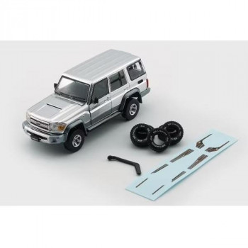 BM CREATIONS トヨタ ランドクルーザー LC76 シルバー RHD 1/64スケール 64B0348