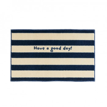 (クリーンテックス) デザインマット kahou good day_navy stripe 45×75cm