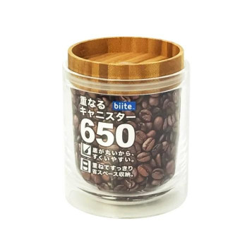 biite 重なるキャニスター バンブー 650ml 808can_b_650