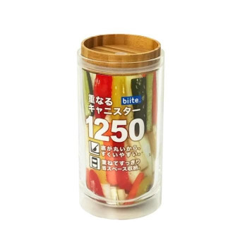 biite 重なるキャニスター バンブー 1250ml 810can_b_1250