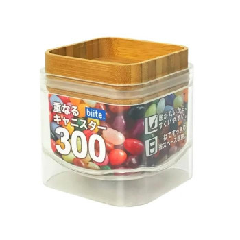 biite 重なるキャニスター バンブー (スクエア) 300ml 813can_b_sq_300