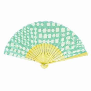 大西賢製販 Ripple プリント扇子 20cm 幾何学 S19M-MI