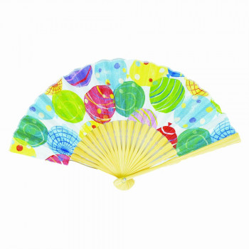 大西賢製販 Ripple プリント扇子 20cm 水風船 S19M-RA
